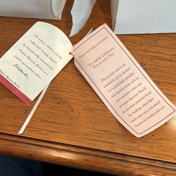 Paulines Limited addition Doll, Allie, porcelain 8” collector item - Plus 2 free - Picture 5 of 13